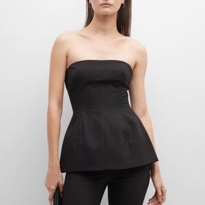 Black Peplum Bustier